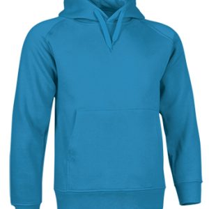 Sudadera capucha azul tropical