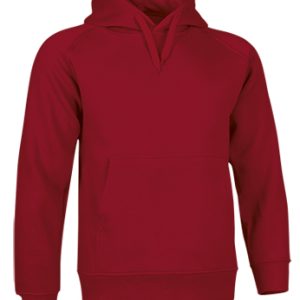 Sudadera capucha rojo loto