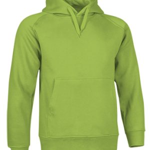 Sudadera capucha verde manzaná